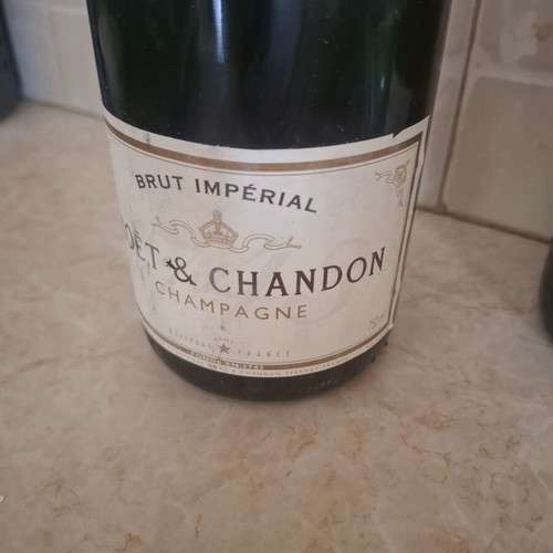 Moët & Chandon Brut Impérial Champagne set of 2 used decorative bottles
