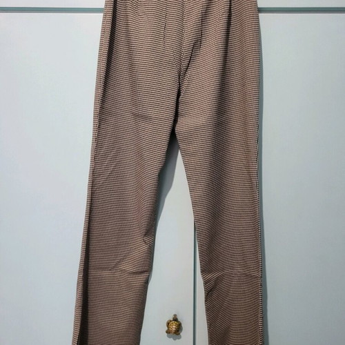 Zara flared pants like new, stable check pattern