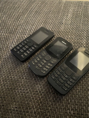 Nokia κινητά μεταχειρισμένα, πακέτο 3, μαύρα