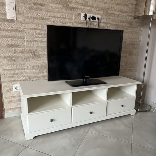 IKEA LIATORP TV stand, white, 145×49×45 cm