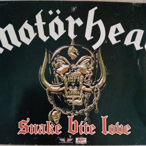 Motörhead Snake Bite Love 1998 Official Album Promotional Poster used