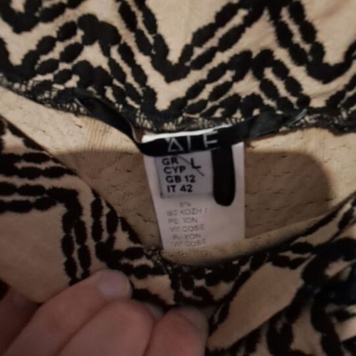 Attrattivo Large pants new, beige and black