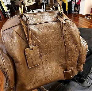 YSL Yves Saint Laurent αυθεντική τσάντα, καφέ, άριστα διατηρημένη, με dust bag, προσωπική συλλογή