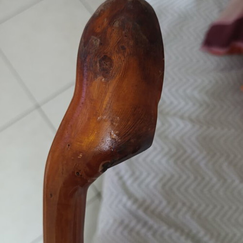 Handmade wooden walking cane