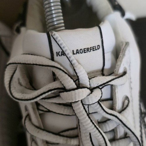 Karl Lagerfeld women's lightweight sneakers like new, black and white
