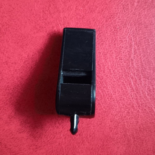 Plastic black whistle used