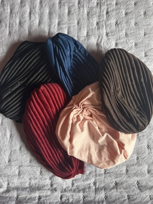 Five new women's fabric hats size S