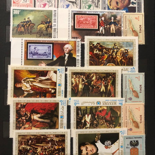 Stamp album like new with thematic series from many countries