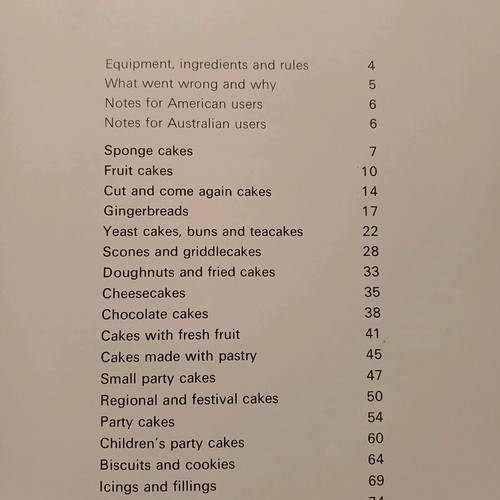 Home Baked Bread & Cakes baking book used 1973