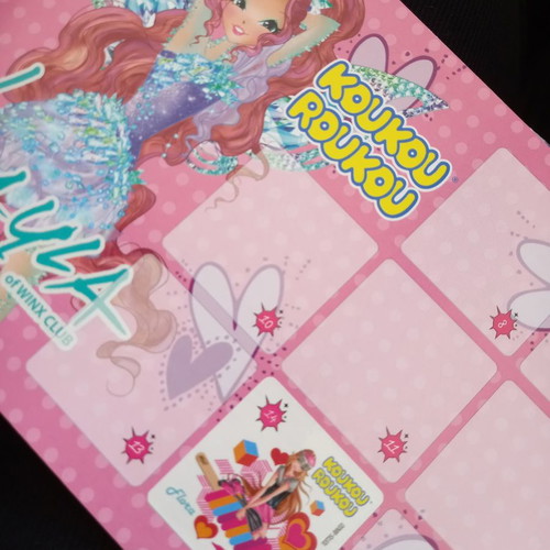 Koukouroukou Winx Club album used with stickers