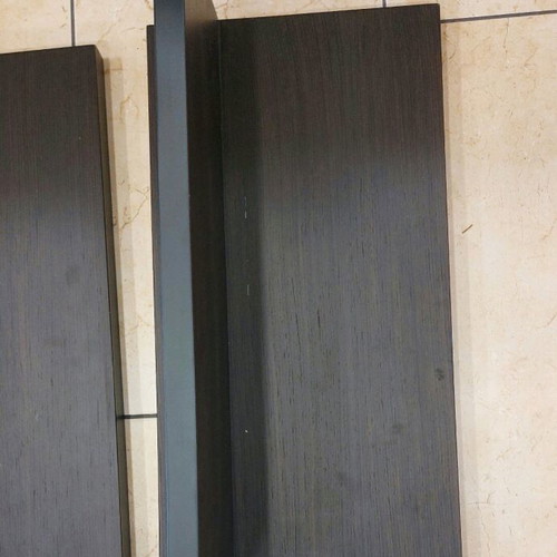 Minimalist Wenge wall shelves set like new, 2 pcs, premium sturdy build