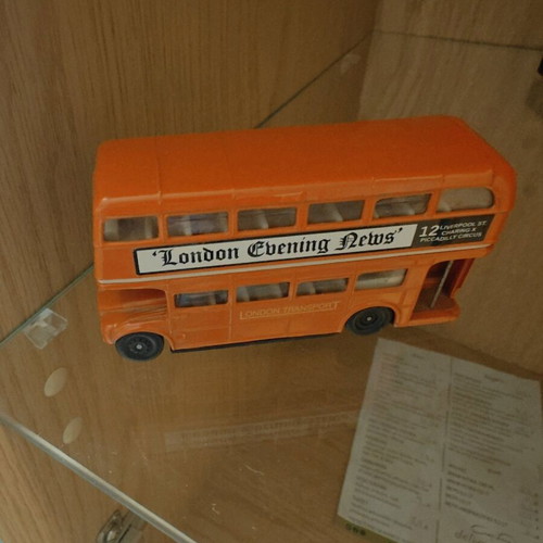 Vintage double-decker bus like new, collectible from London