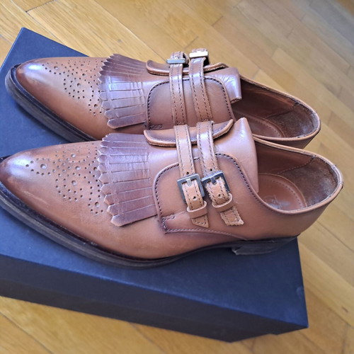 Massimo Dutti leather shoes like new, size 37, brown