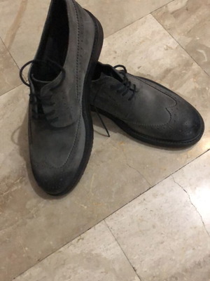 Antony Morato Shoes New No.41 Gray Anthracite Suede Matte Leather