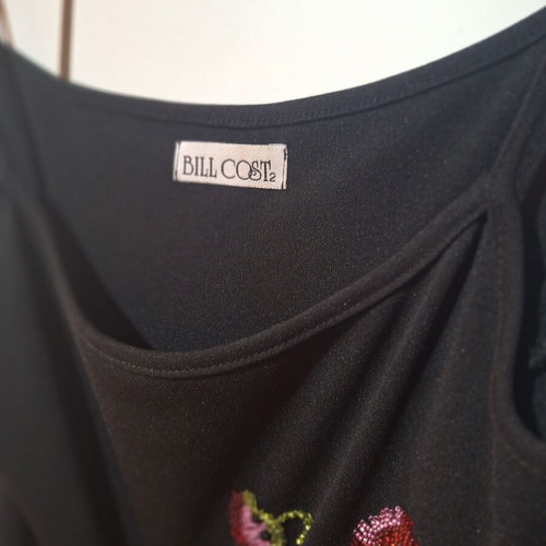 Bill Cost dress with bead embroidery black, like new, size S/M