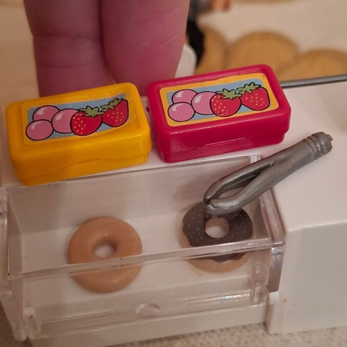 Playmobil Pastry Shop Seller Set used with counter and display