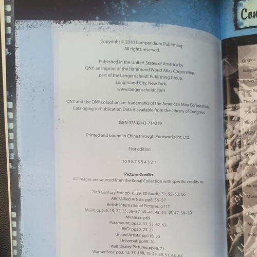 Hollywood Musicals book used, by Will Dodson