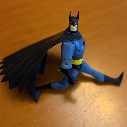 Batman figure used with high articulation, collectible