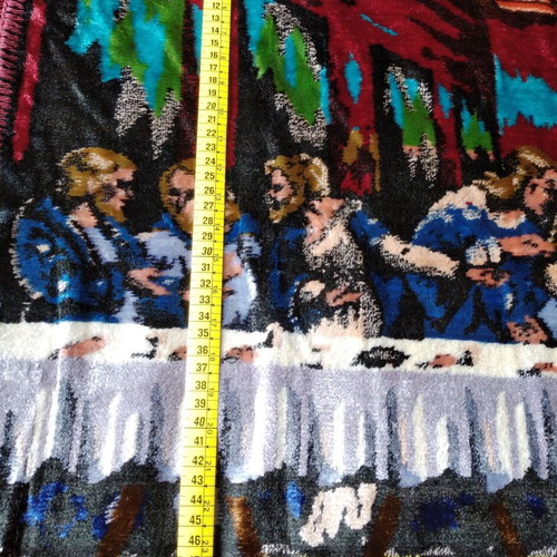 Velvet tapestry The Last Supper like new, 112x50cm