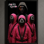Squid Game framed print 30x40cm