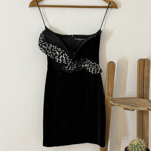 Bershka sequin velour mini dress XS like new