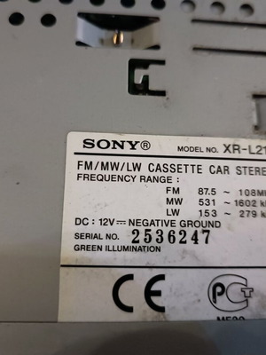 sony-ραδιοκασετοφωνο   στερεο  ΧR  L  210 αυτοκινητου-ραδιοφωνο  παγκοσμιου  ληψεως