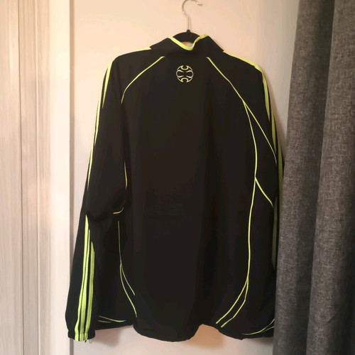 Adidas Teamgeist Adicolor No2XL tracksuit jacket new black with fluorescent details