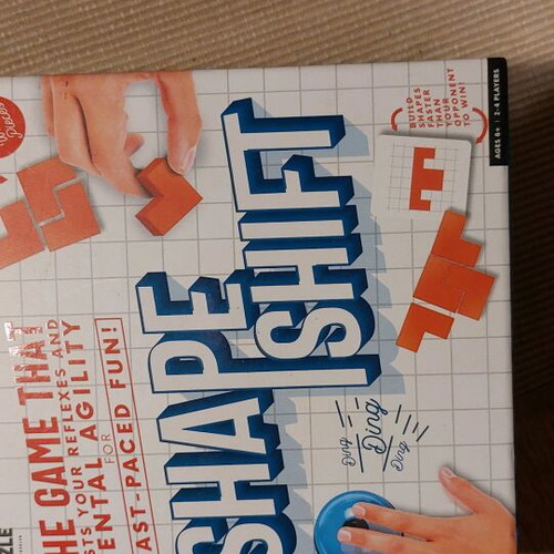 Shape Shift game like new, educational with wooden blocks