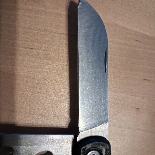 Greek Army folding knife used with can opener tool 1988