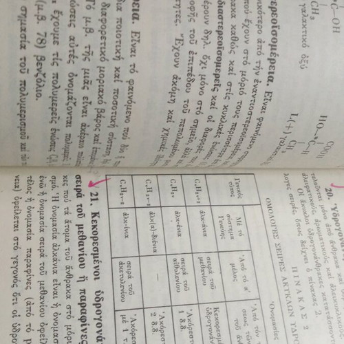 Organic Chemistry Book used with pen markings