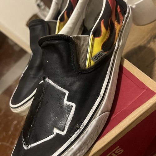 Vans of the World sneakers used, Custom Harley Davidson edition, size 47