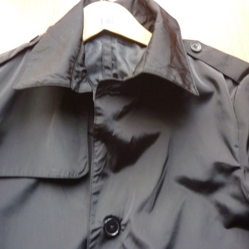 Madmext women's light black trench coat Large like new