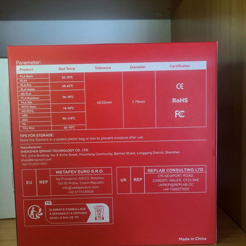 Filament PETG 1.75mm for 3D printer new in 5 colors