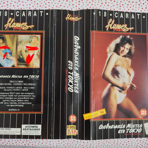 Sensual Nights in Tokyo VHS cover used