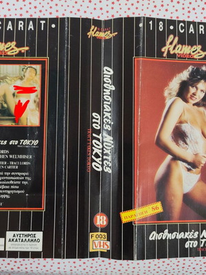 Sensual Nights in Tokyo VHS cover used