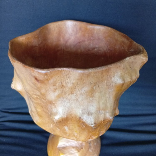 Wooden cup used, Finnish birch 22/14 cm