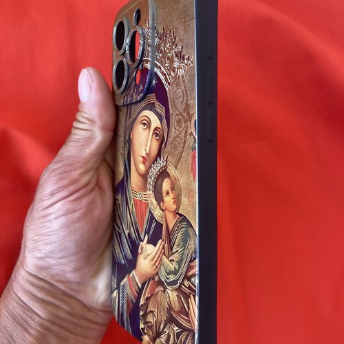 iPhone 16 Pro Max Silicone Case Cover Theotokos with Infant Jesus new