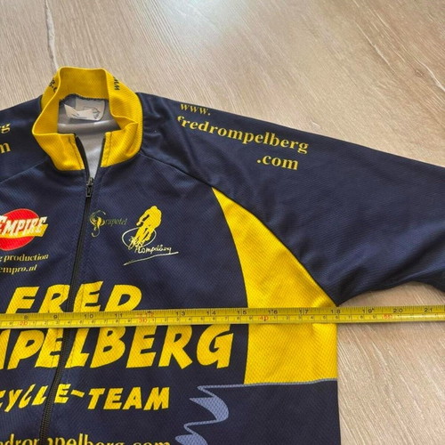 Fred Rompelberg Bicycle Jersey Size S Vintage Full Zip Like New