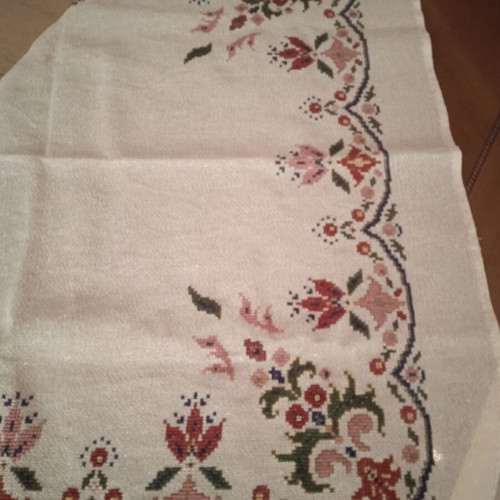 Handmade Tablecloth 80x80 in Excellent Condition