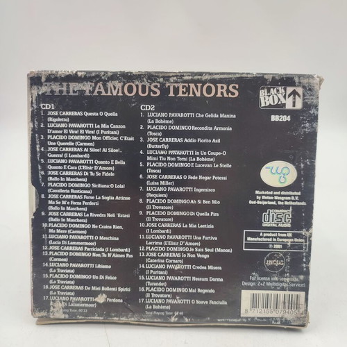 The Famous Tenors 2 CD set Nessum Dorma classical music mint