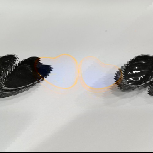 Vintage Μικρό Cloisonne κουτί με χειροποίητο κέντημα στο καπάκι του 1940