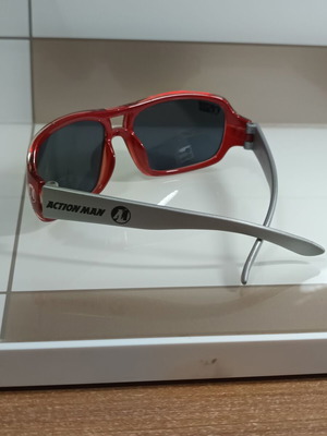 Action Man kids sunglasses new, for ages up to 7, silver and red