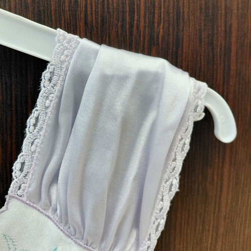 La Nes No 50 satin purple women's nightdress