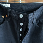 Levi's 501 Original Premium μαύρο denim, σαν καινούργιο, μέγεθος W25 L26