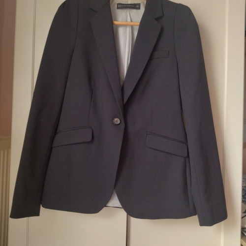 Zara women's blazer medium black like new
