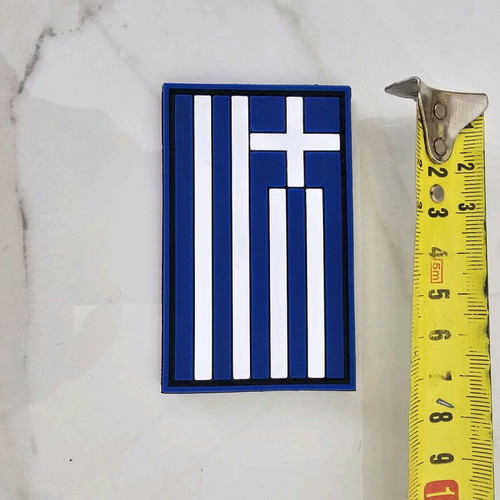 Greek flag patch with velcro