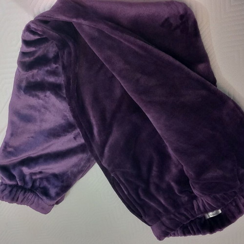 Purple velvet tracksuit set jacket-pants L-XL like new
