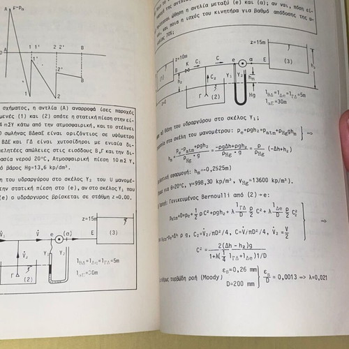 Solved exercises in fluid mechanics used book NTUA
