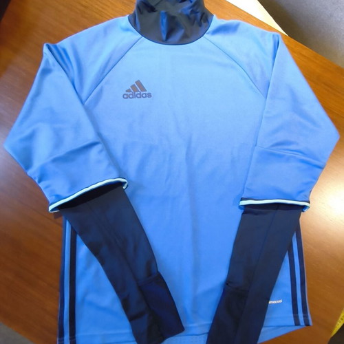 Adidas Condivo 16 Long Sleeve Football Training Jersey used, blue, size S