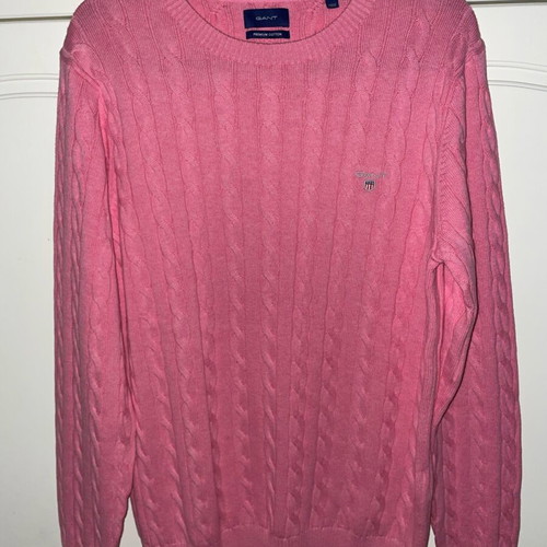 Gant cable knit sweater pink new, premium cotton